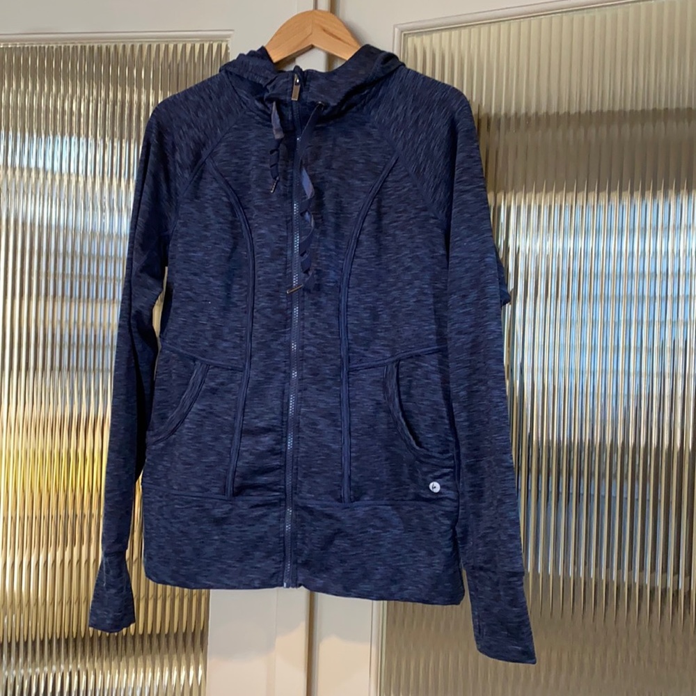 Zip up hoodie- navy